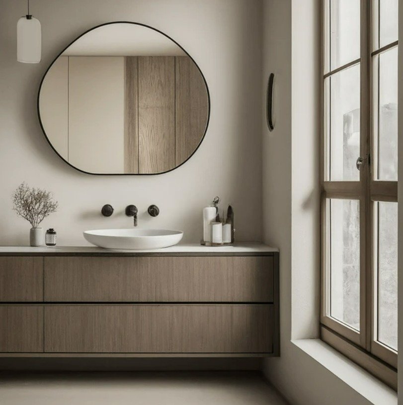 Salle de bain propre et rénovée après intervention de plomberie